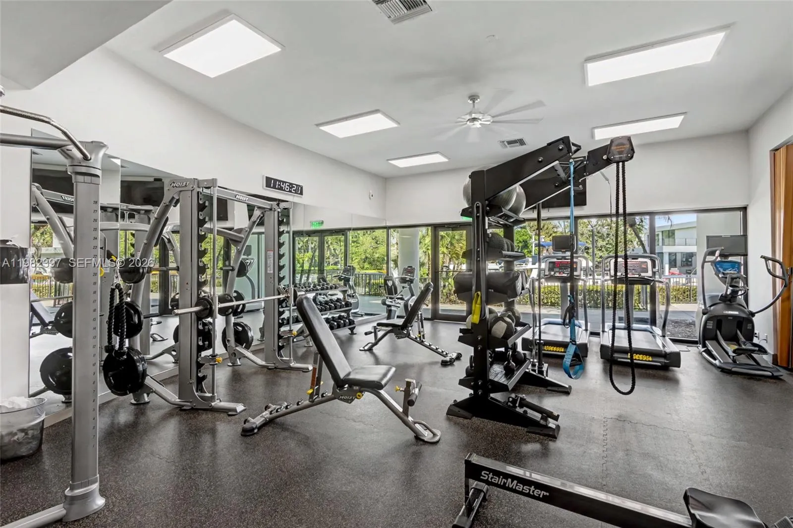 Gym located in community center