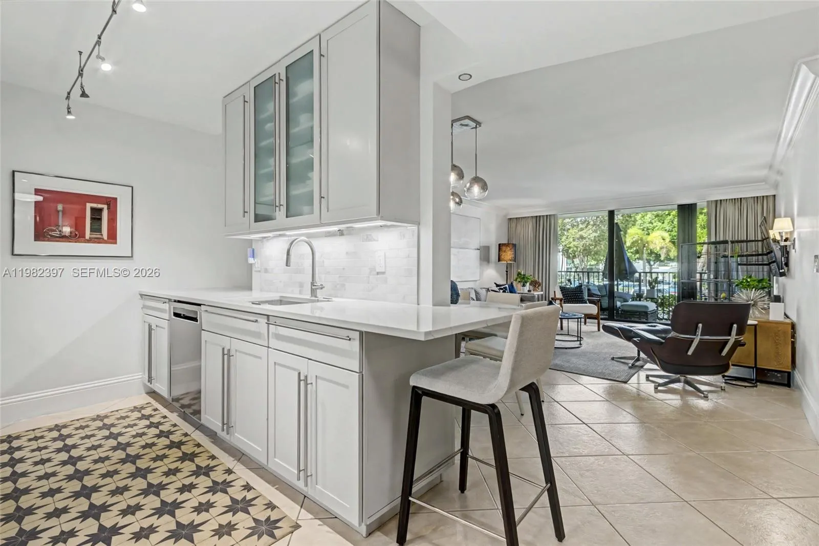 looking into living room