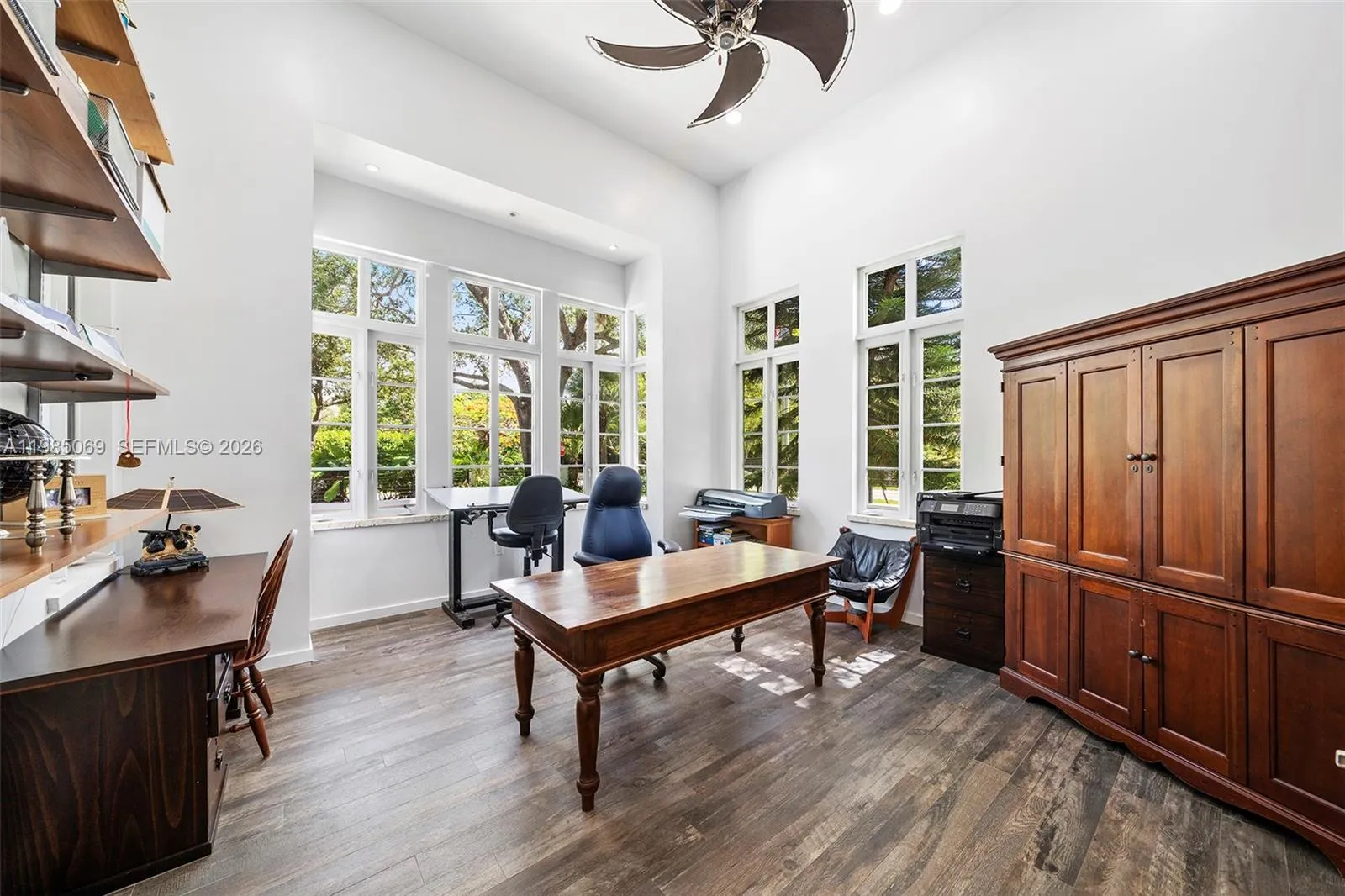 Downstairs home office