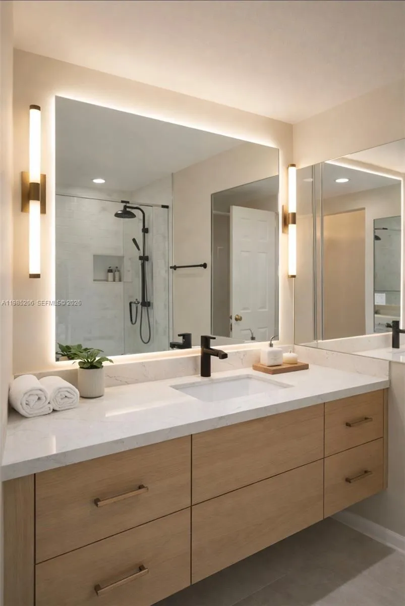 2nd bathroom virtually remodeled