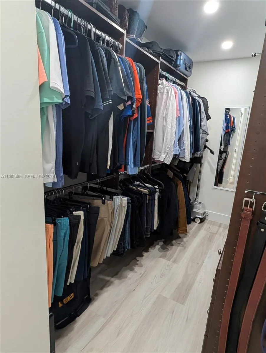 All closets have built-in organizers