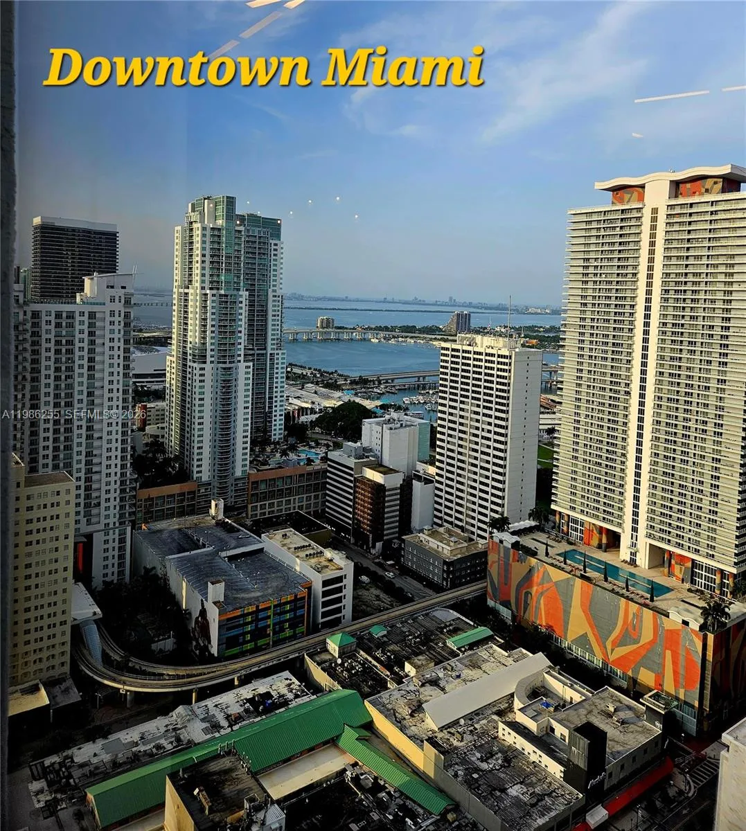 Rooftop Pool View to Downtown