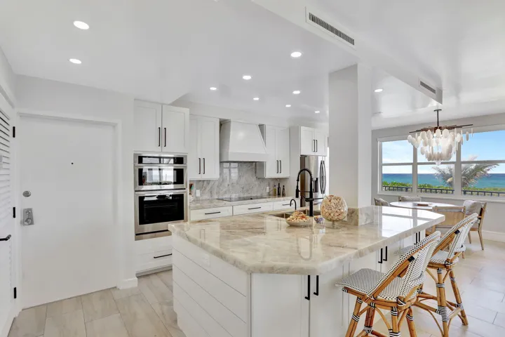 Large Island Quartzite Countertops