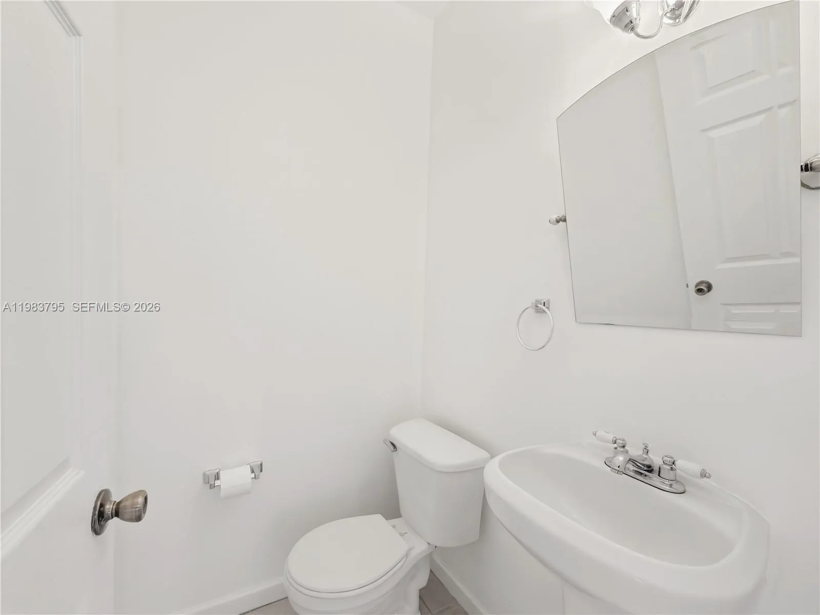 half bath off kitchen