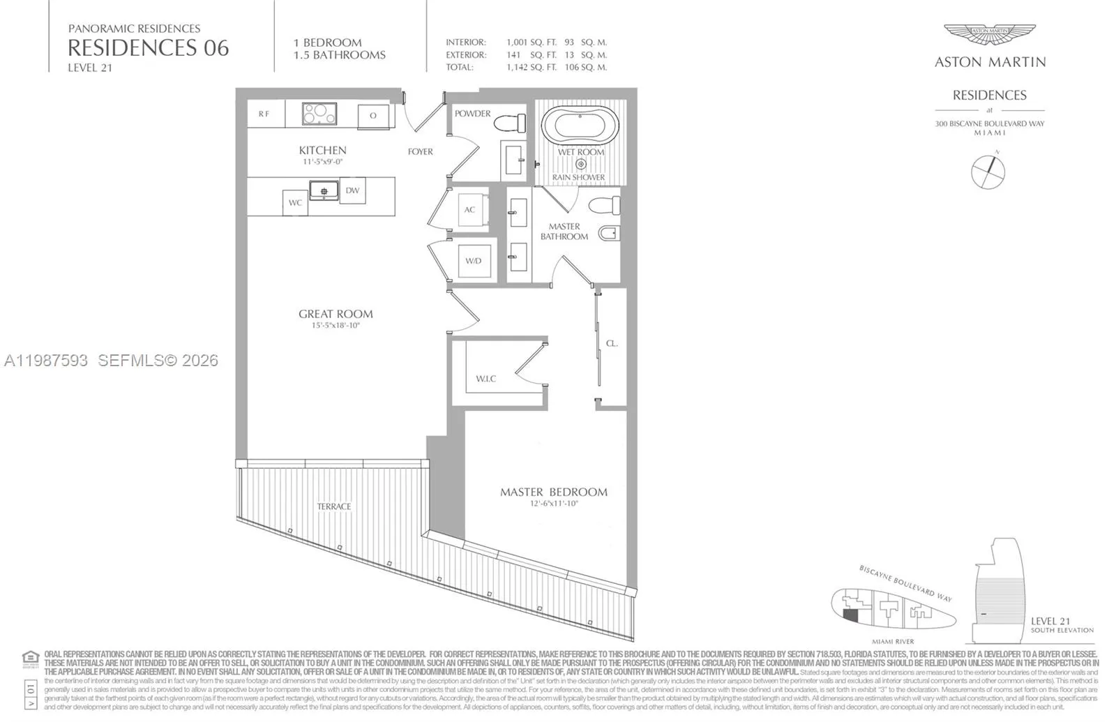 300 Biscayne Blvd Way 2106, Miami, Florida 33131, Miami, Florida 33131, 1 Bedroom Bedrooms, 2 Rooms Rooms,1 BathroomBathrooms,Residential,For Sale,300 Biscayne Blvd Way 2106, Miami, Florida 33131,A11987593