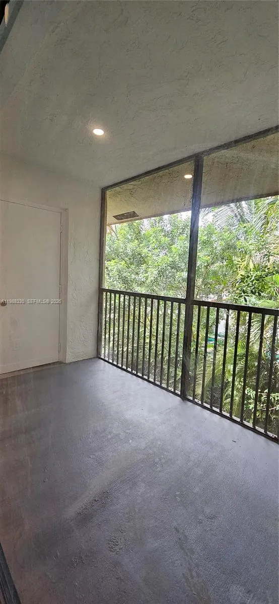 Private Balcony and storage.