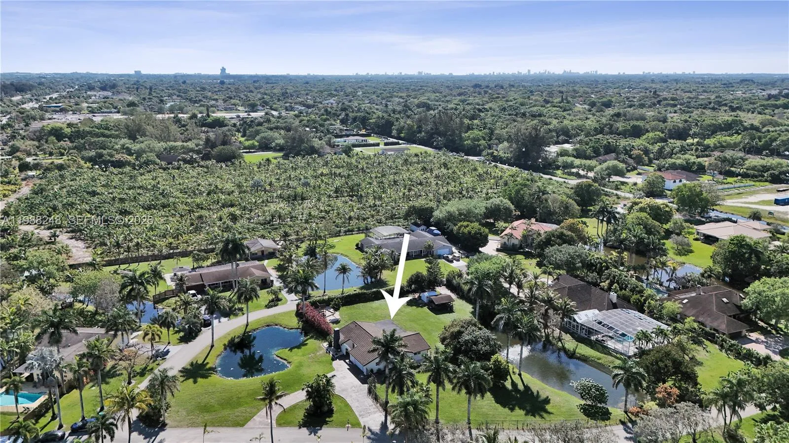 outside patio overlooking fountain