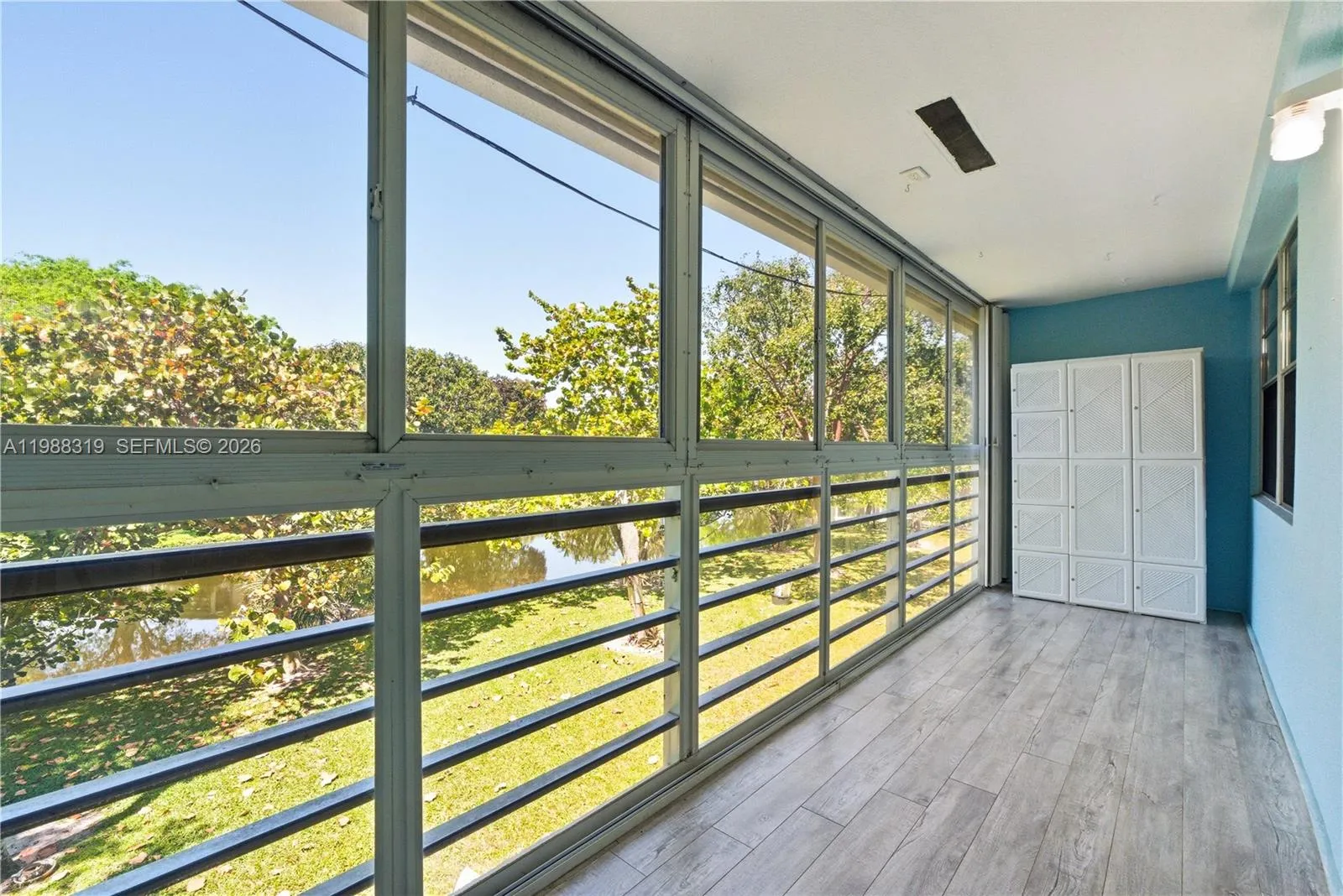 Screened in balcony