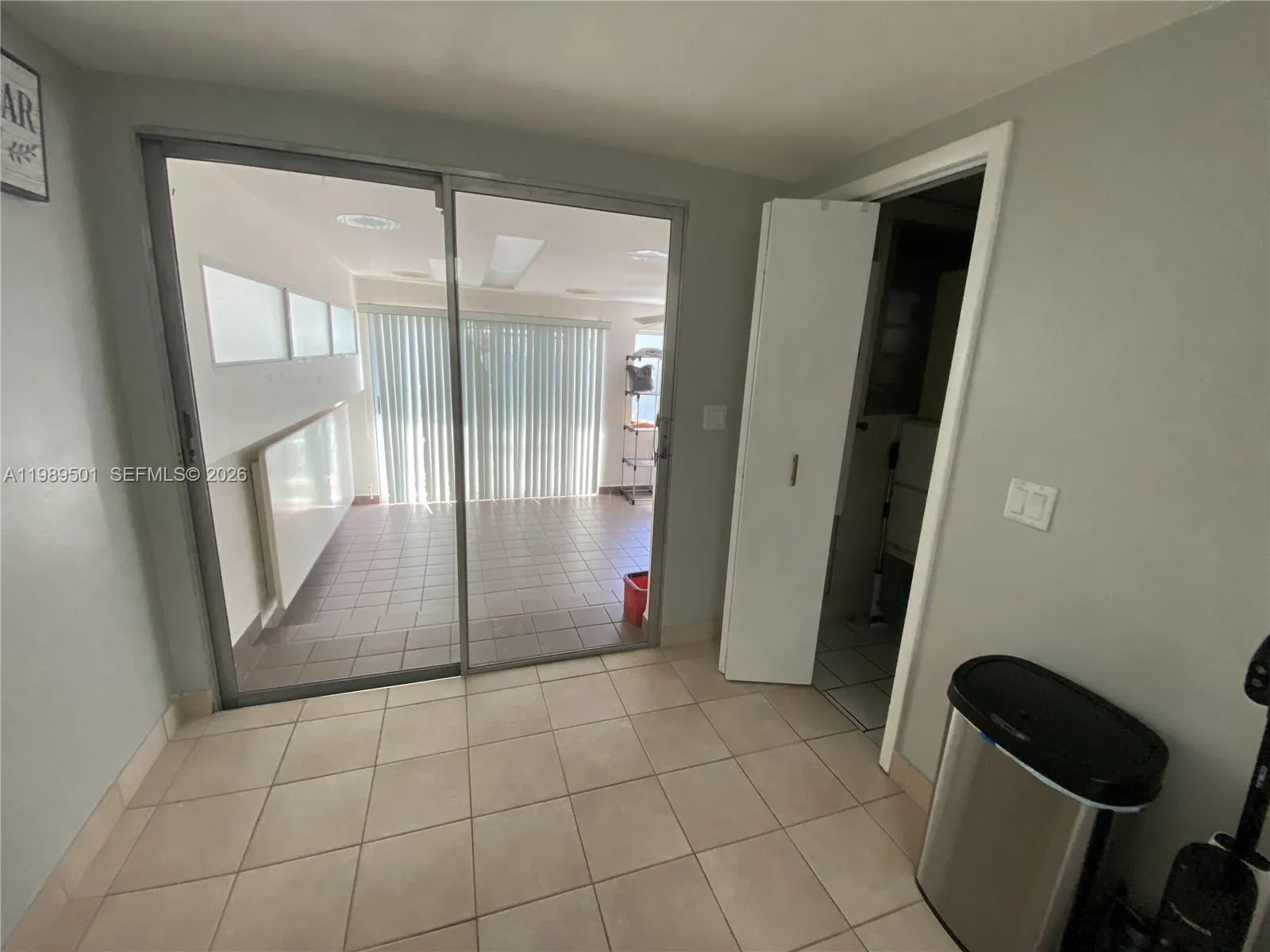 Extended space in kitchen, closet and access to outdoor patio