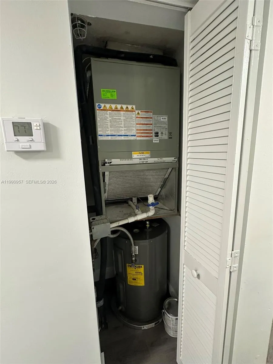 HVAC & Water Heater Closet