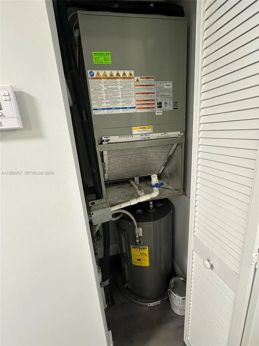 HVAC & Water Heater Closet