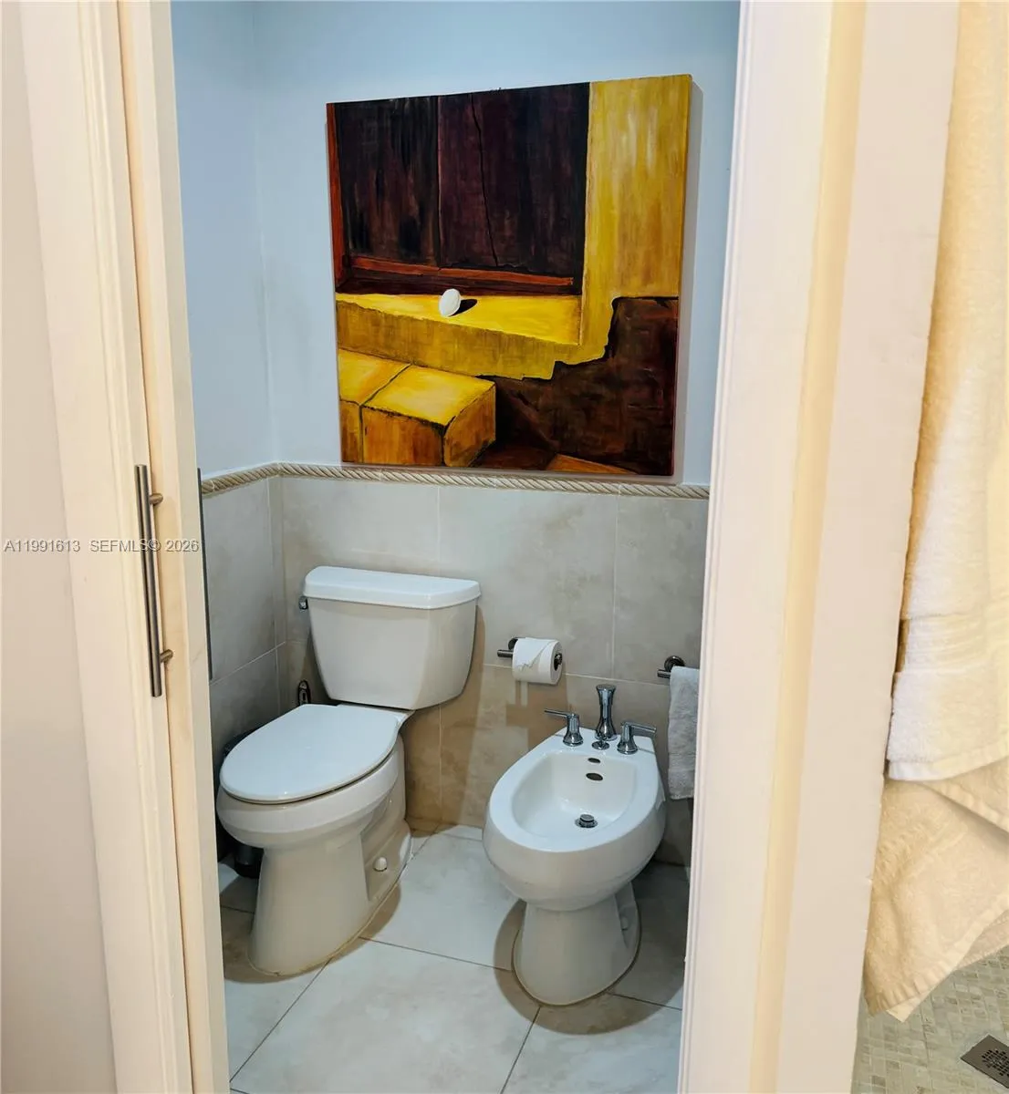 separate toilette area