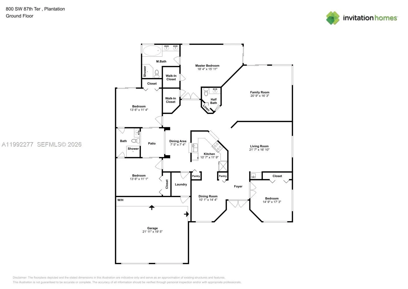 Plantation, Florida 33324, 4 Bedrooms Bedrooms, ,2 BathroomsBathrooms,Residential Lease,For Rent,A11992277