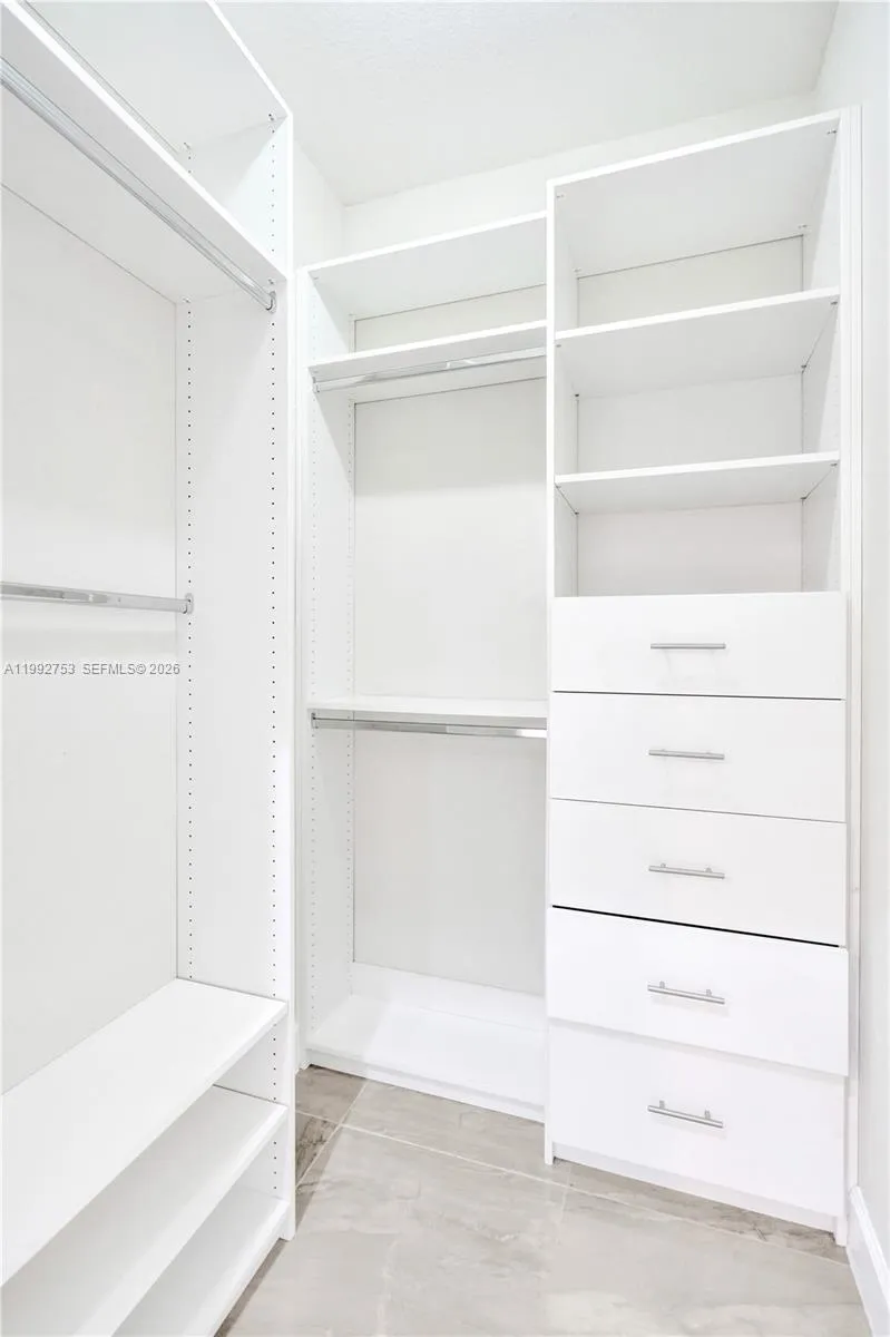 Primary closet