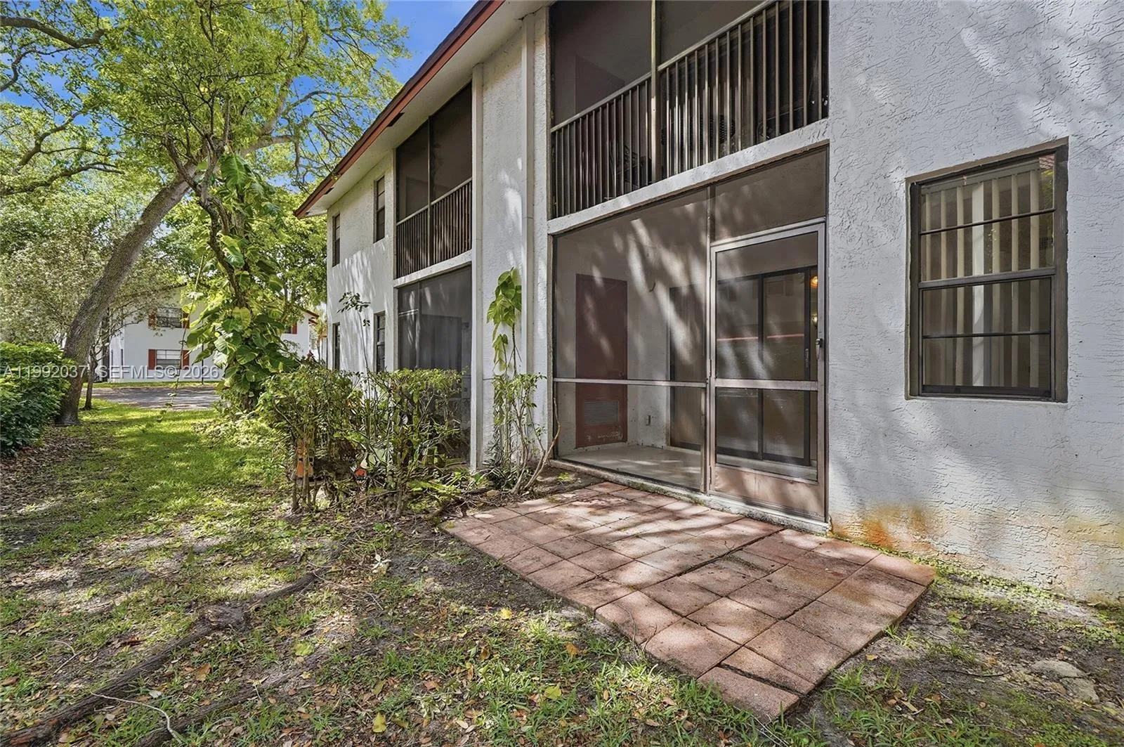 Peaceful courtyard setting