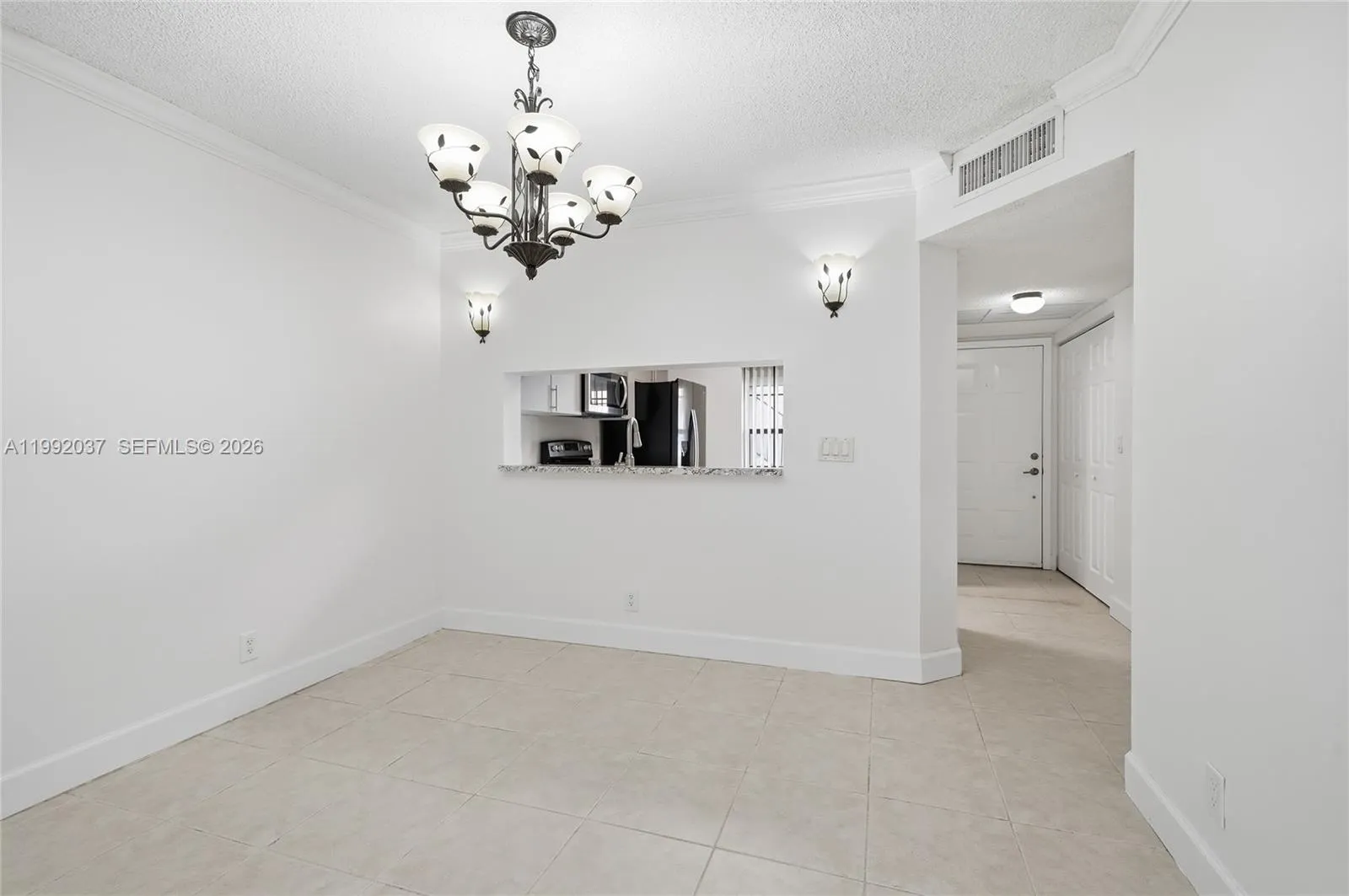 Dining flows into living area