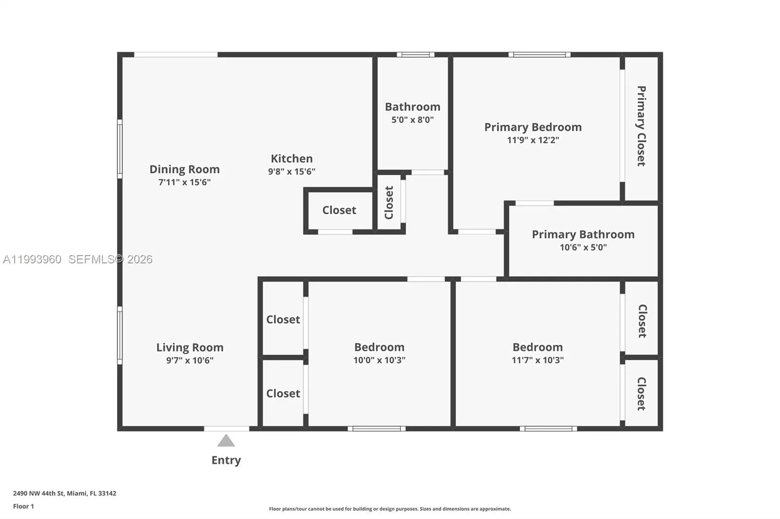2492 Sw 44th Street 2492, Miami, Florida 33142, Miami, Florida 33142, 3 Bedrooms Bedrooms, ,2 BathroomsBathrooms,Residential Lease,For Rent,2492 Sw 44th Street 2492, Miami, Florida 33142,A11993960