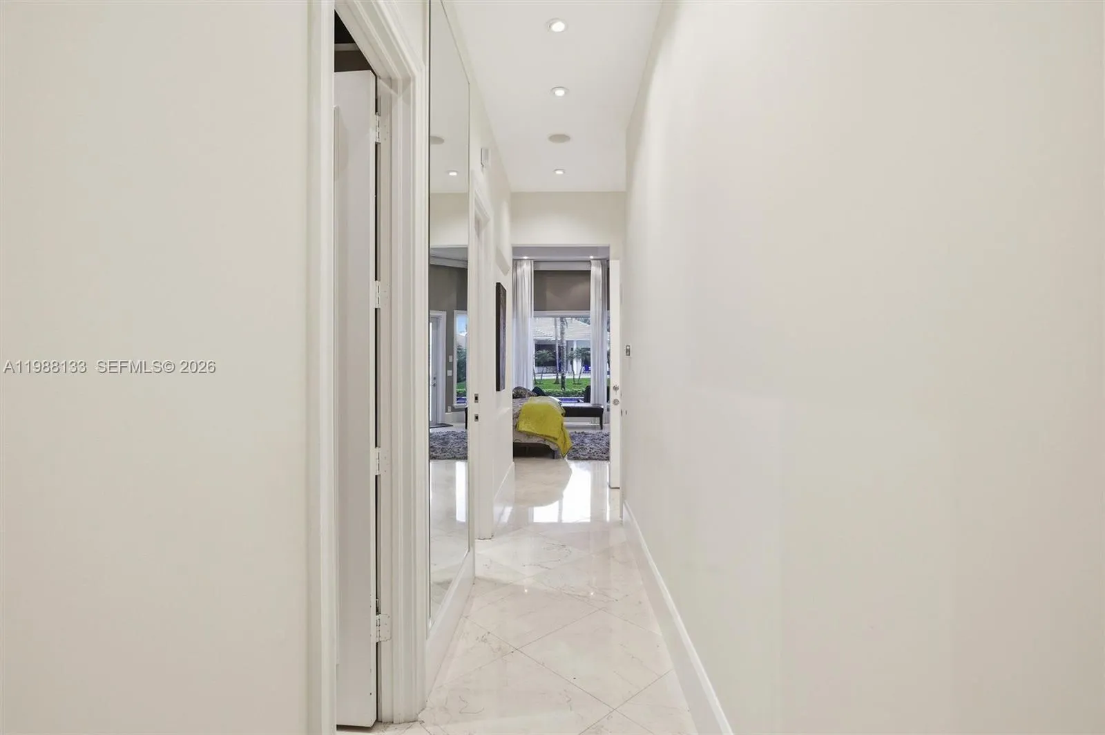 Hallway from primary bed to primary bath