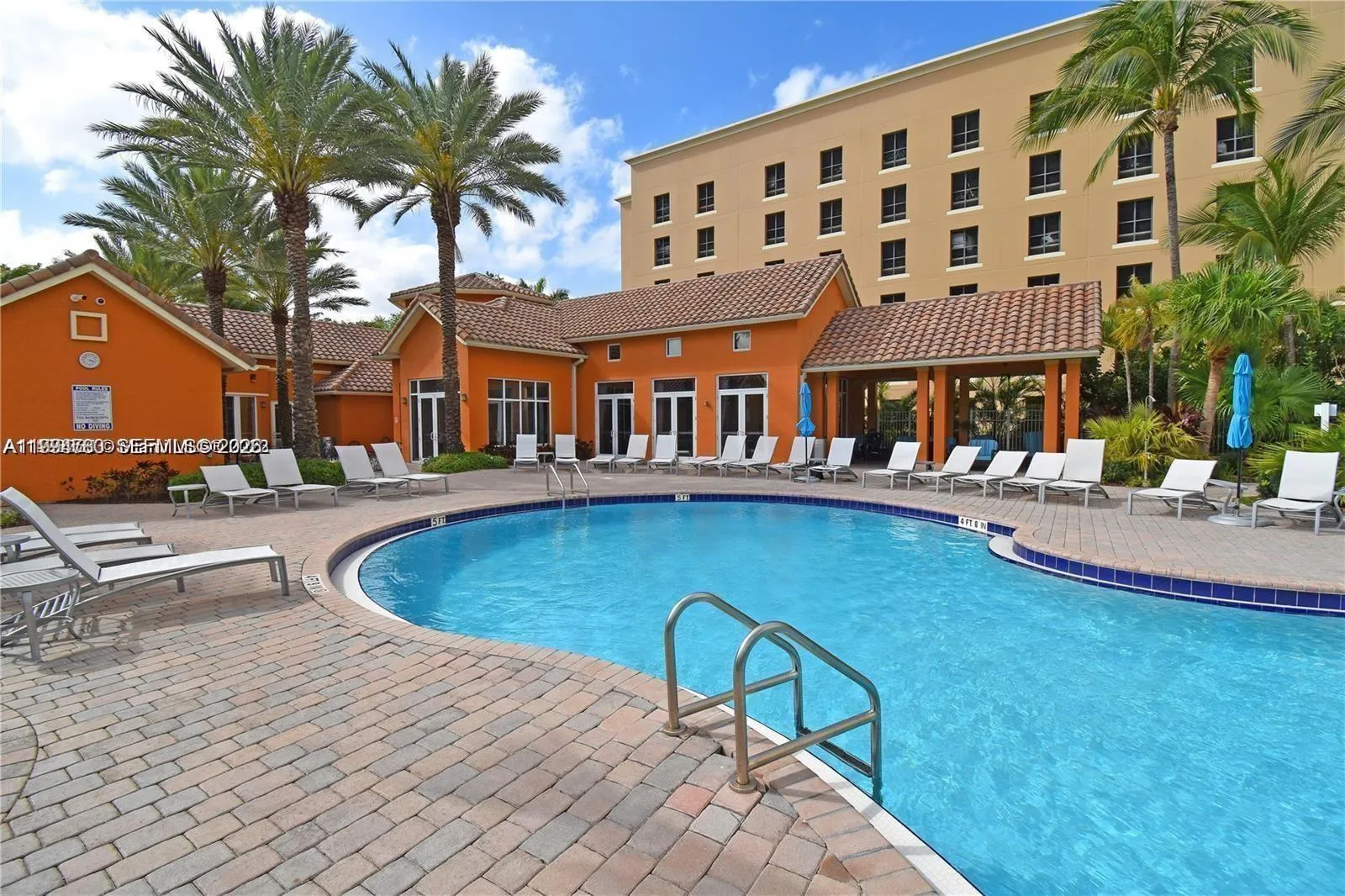 One of 2 pools
