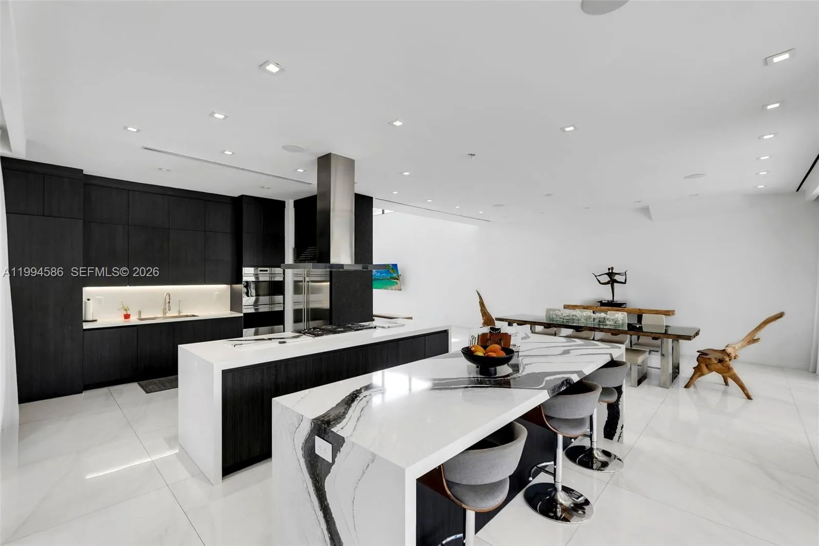 Double Waterfall Kitchen Islands