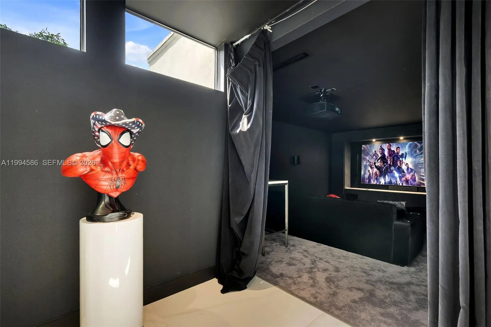 Entrance to movie theater