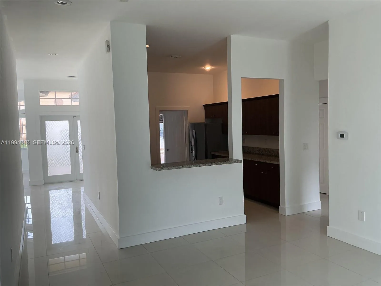 looking at kitchen