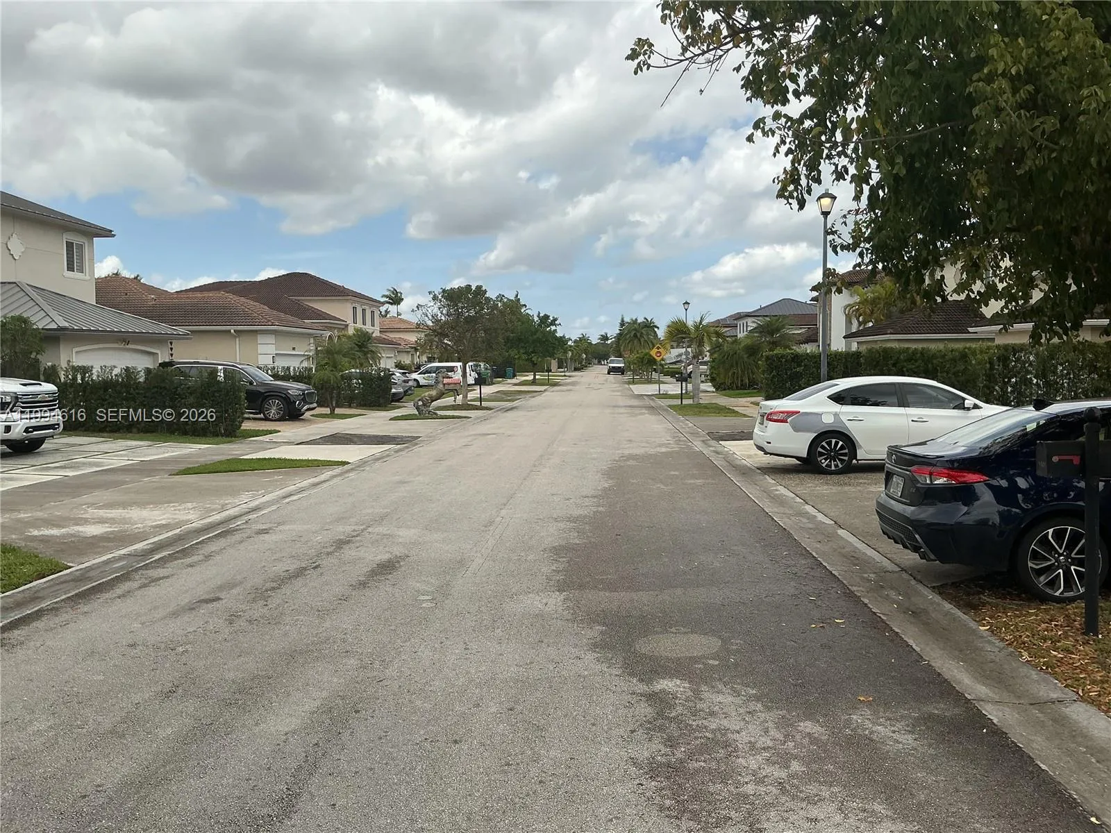 north side of street