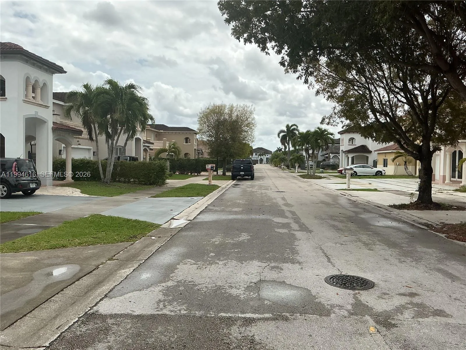 south side of street