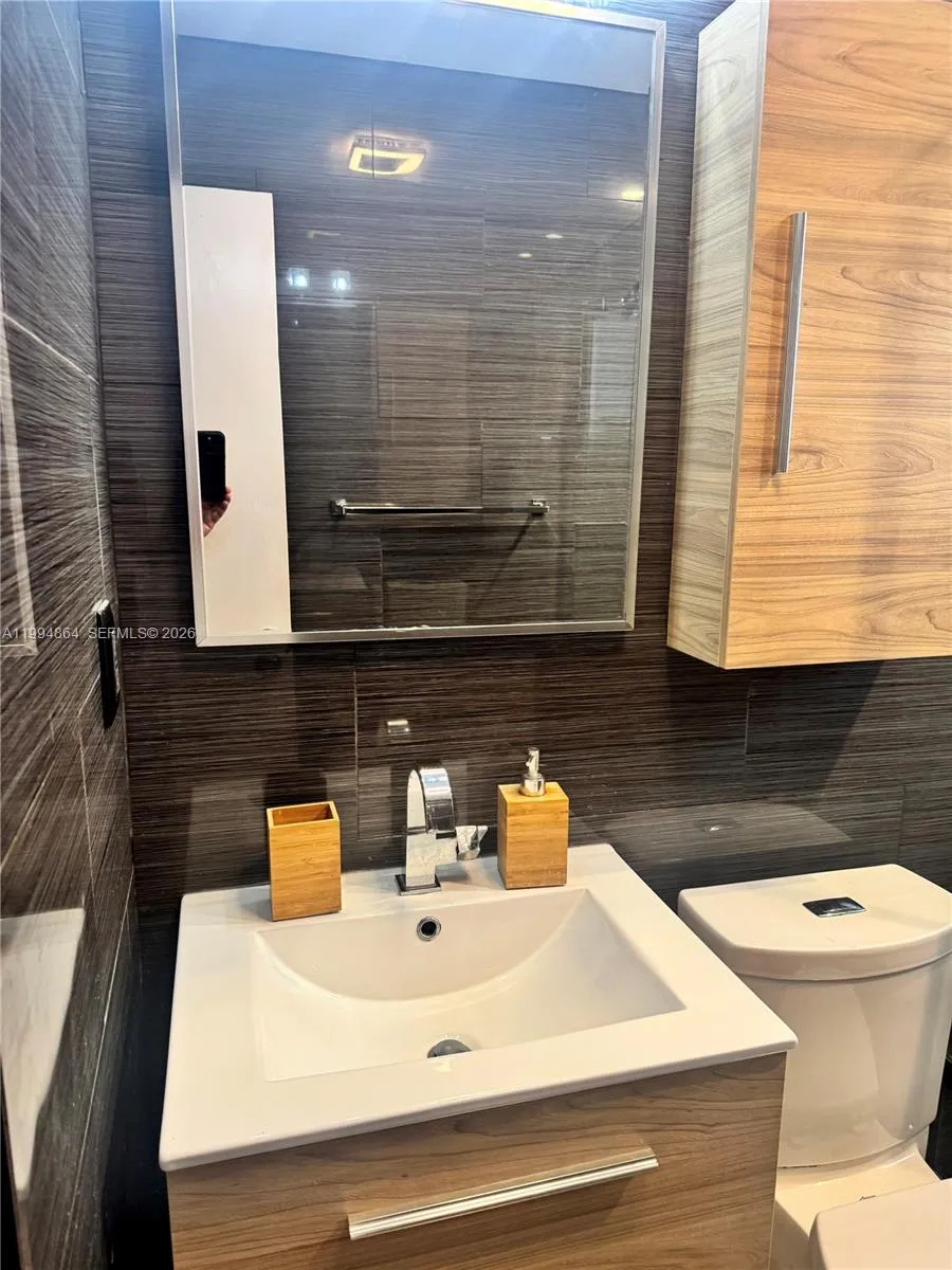 Storage space for toiletries