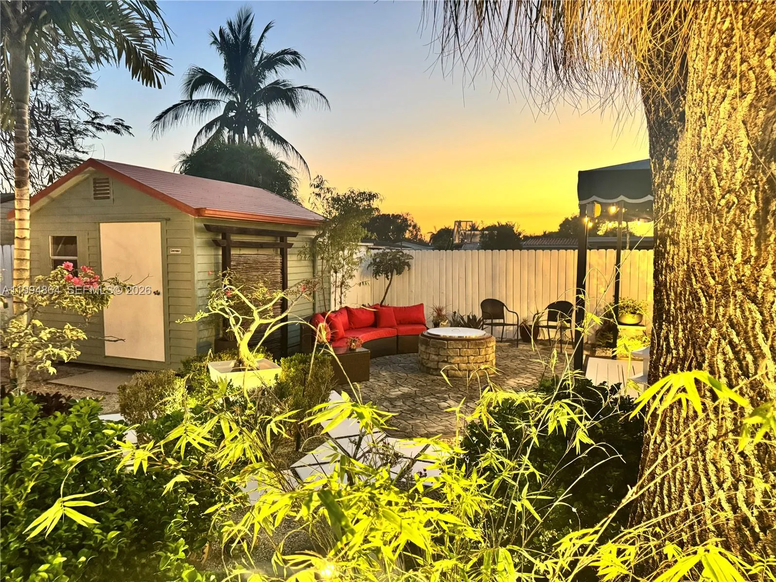 View from patio