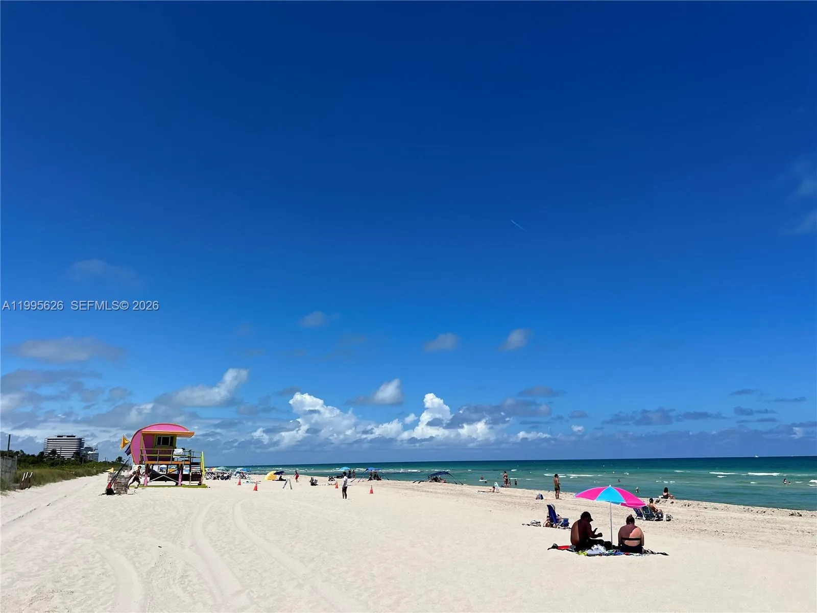 Two blocks away from the beach.