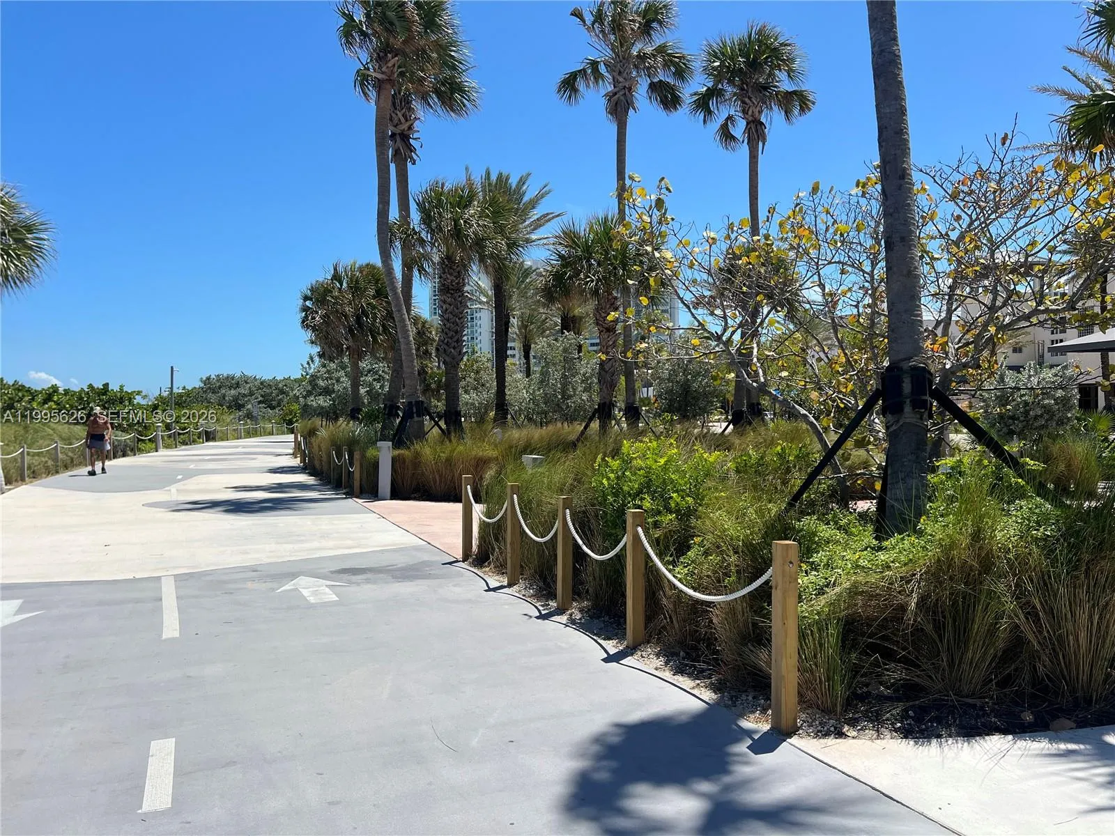 Two blocks away from the beach.