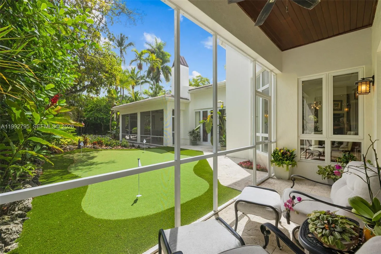 Screened Porch Accessed from Family Room