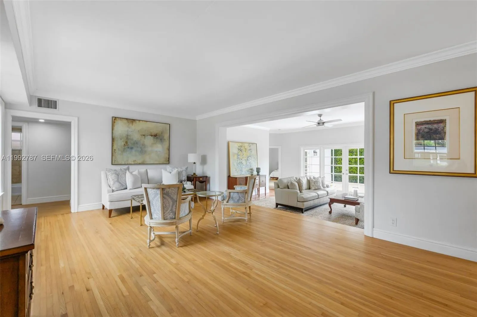 Formal Living Parlor Featuring Tall Ceilings