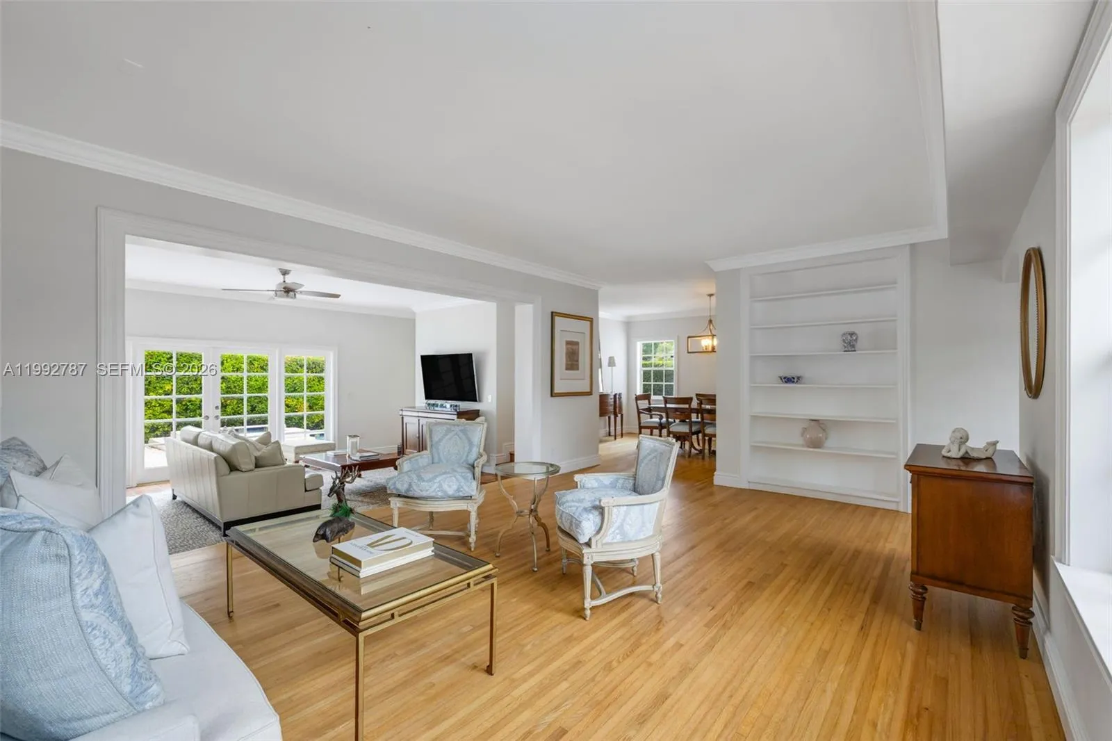 Formal Living Parlor Featuring Tall Ceilings