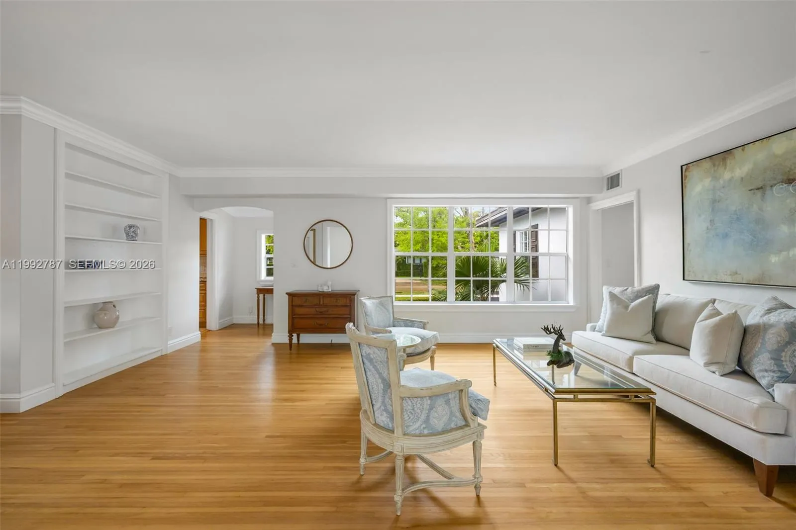 Formal Living Parlor Featuring Tall Ceilings