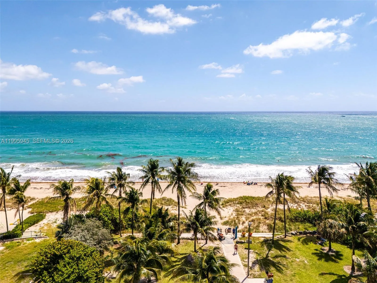 The beach is steps from your door