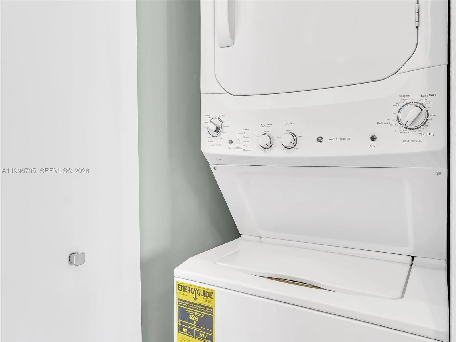 New Washer and Dryer