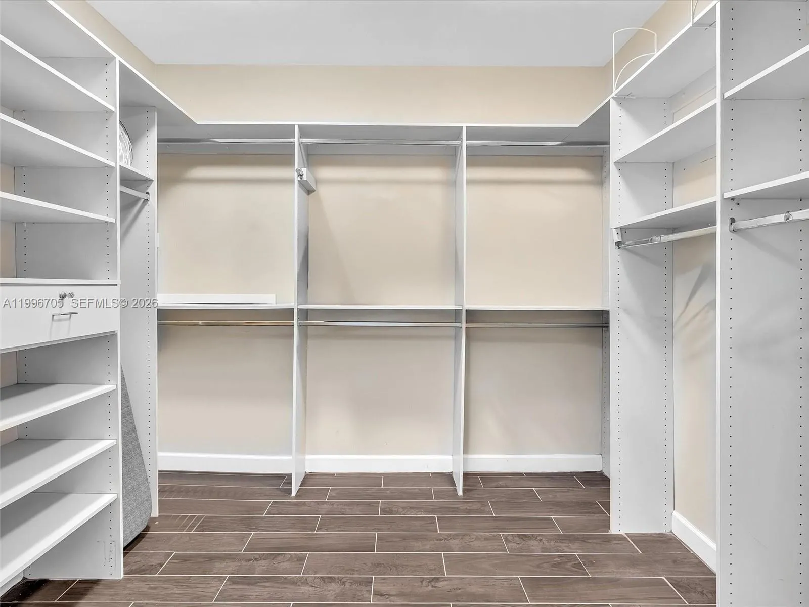 Large walk in closet