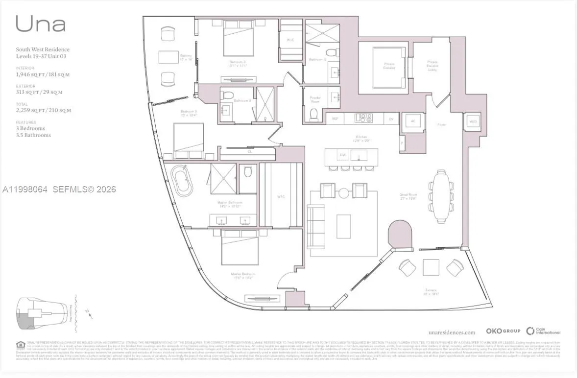 175 Se 25 Rd 2003, Miami, Florida 33129, Miami, Florida 33129, 3 Bedrooms Bedrooms, ,3 BathroomsBathrooms,Residential,For Sale,175 Se 25 Rd 2003, Miami, Florida 33129,A11998064