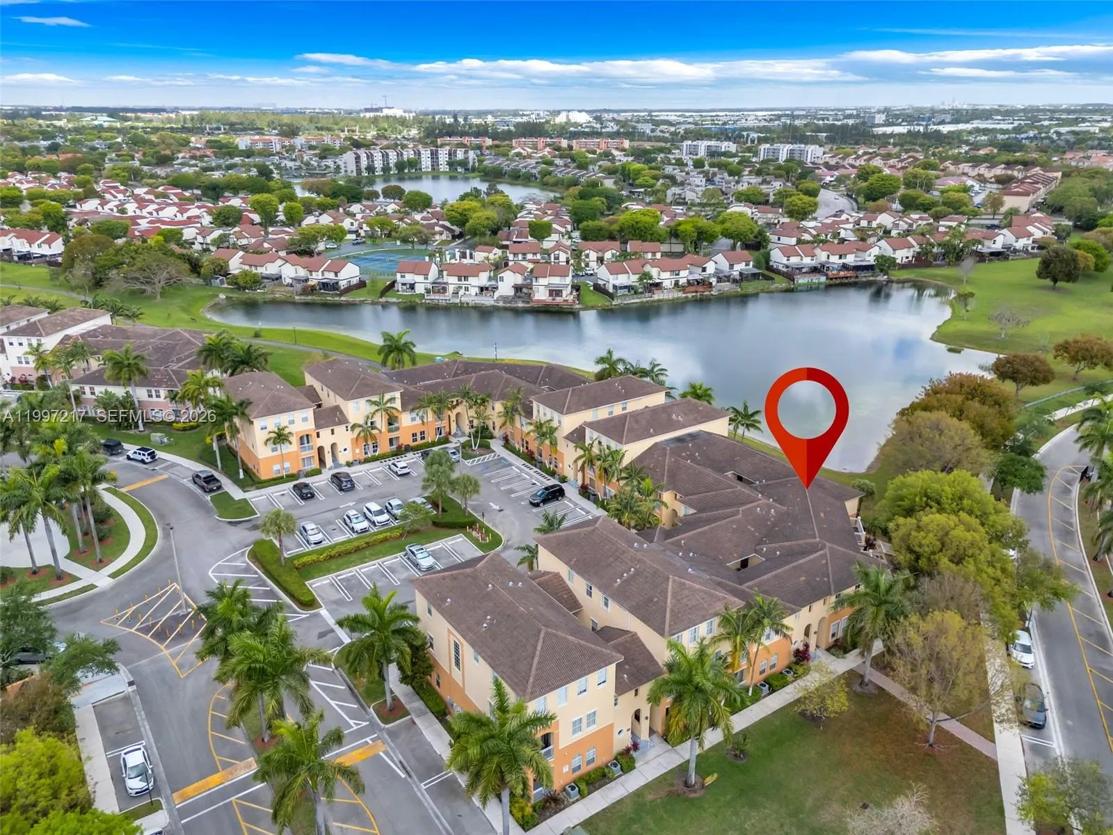 Private, corner unit with lake view