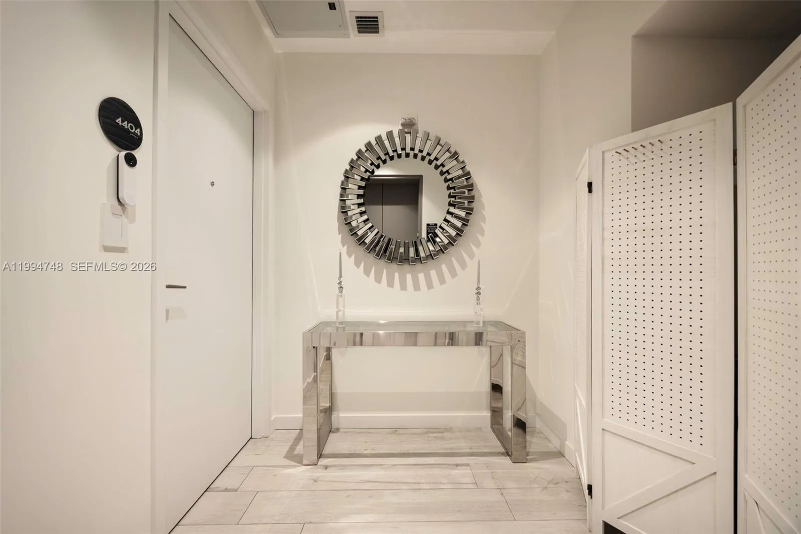 Private elevator entry