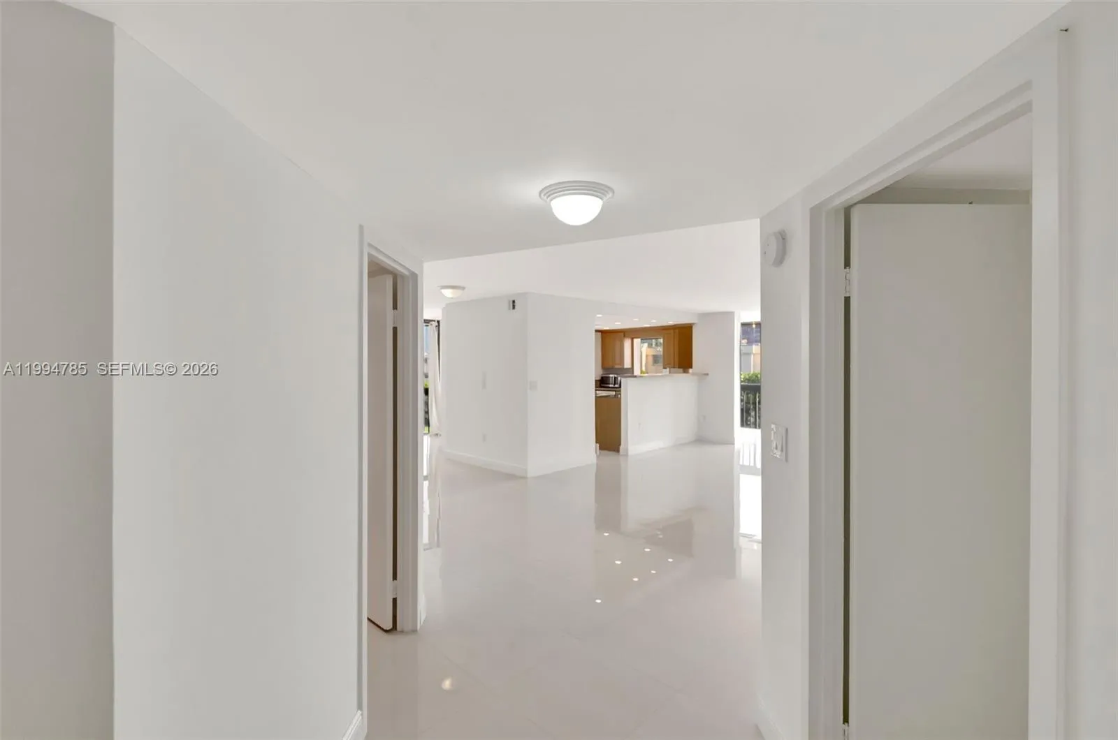 entrance looking towards the kitchen