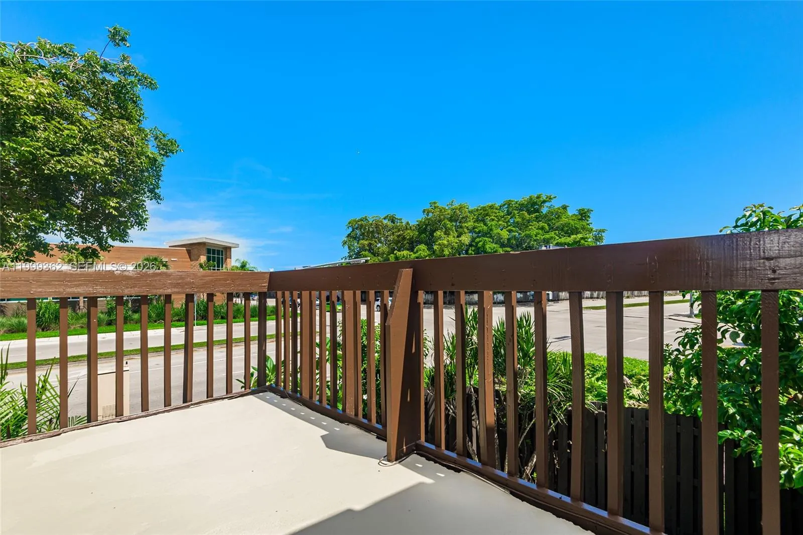 Second floor balcony