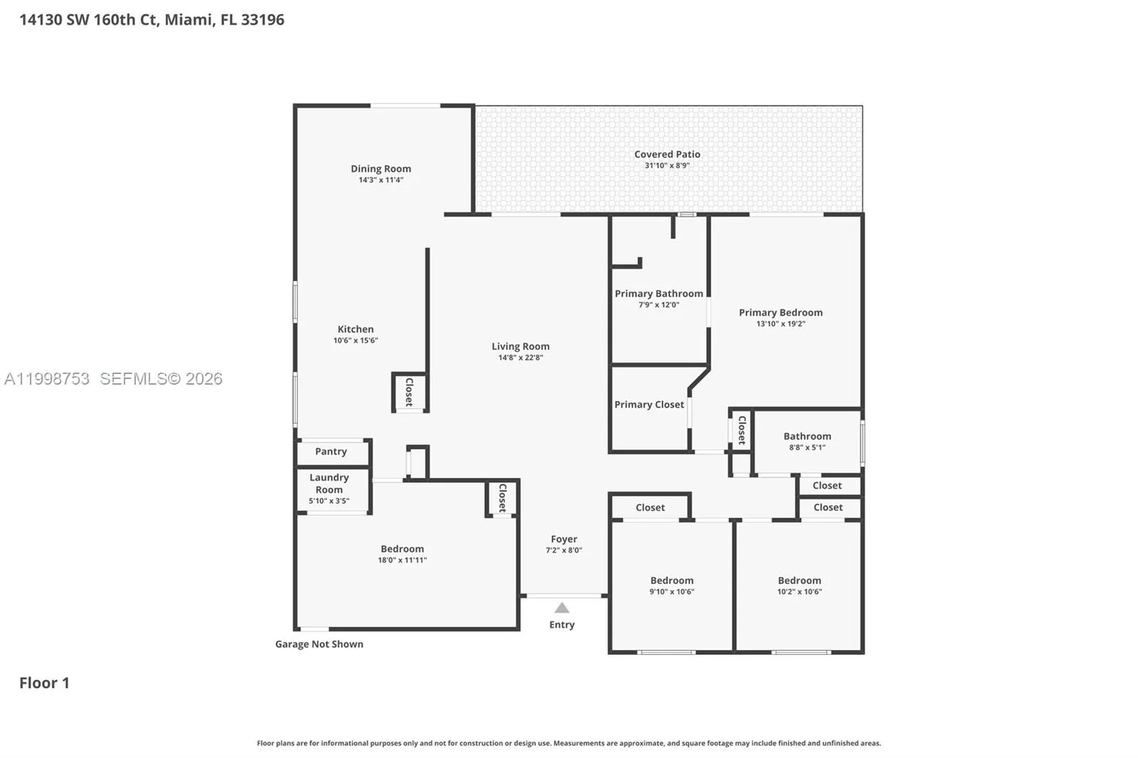 14130 Sw 160th Ct, Miami, Florida 33196, Miami, Florida 33196, 3 Bedrooms Bedrooms, ,2 BathroomsBathrooms,Residential Lease,For Rent,14130 Sw 160th Ct, Miami, Florida 33196,A11998753