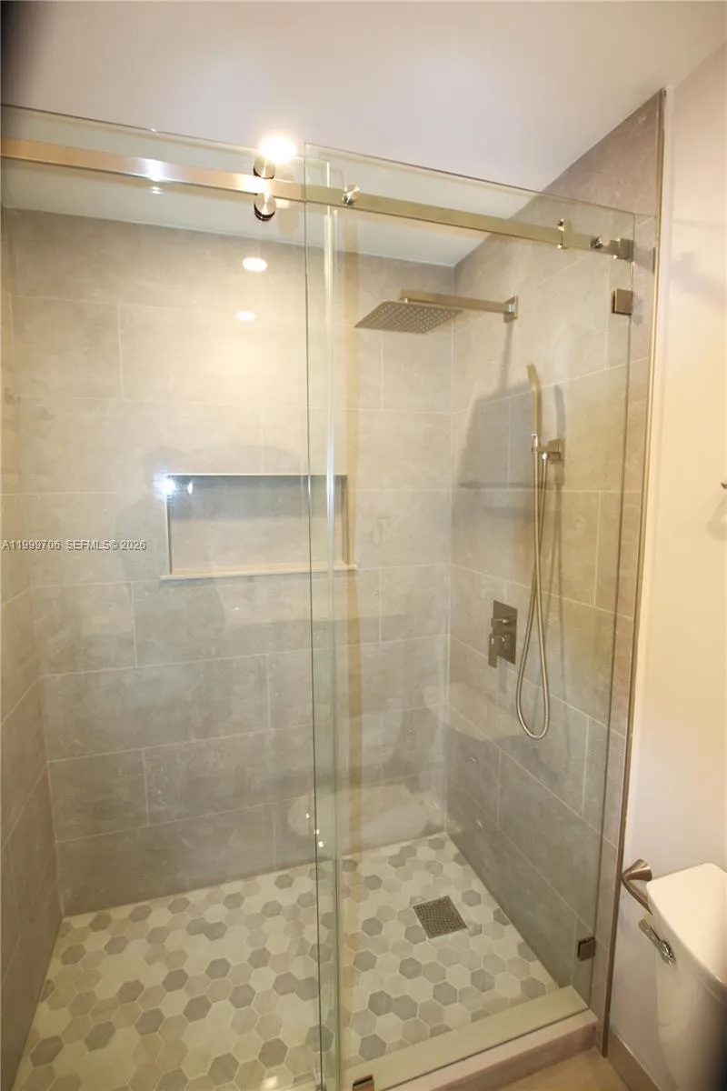 new shower.