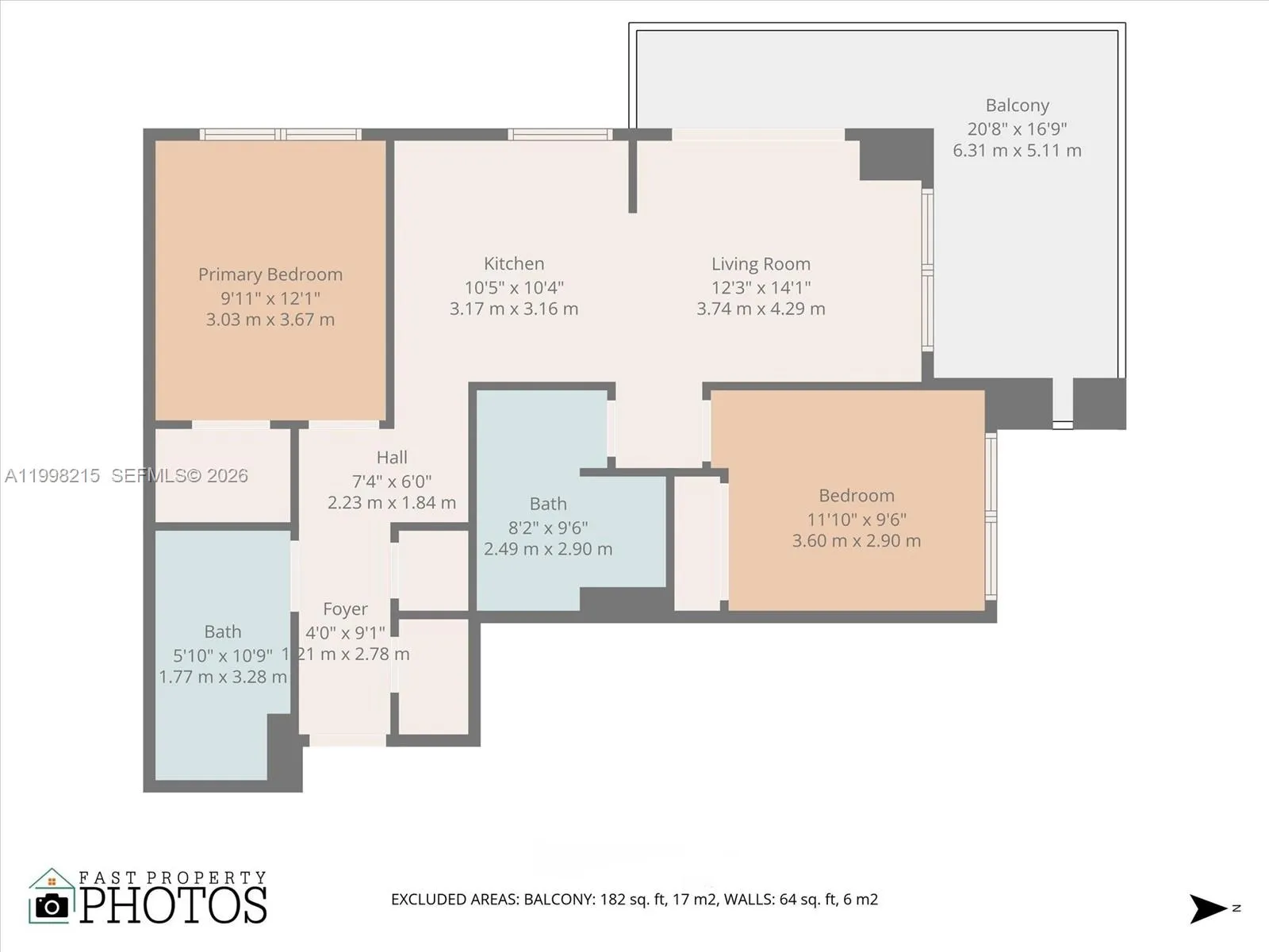 11 Ne 6th Street 2214, Miami, Florida 33132, Miami, Florida 33132, 2 Bedrooms Bedrooms, ,2 BathroomsBathrooms,Residential,For Sale,11 Ne 6th Street 2214, Miami, Florida 33132,A11998215