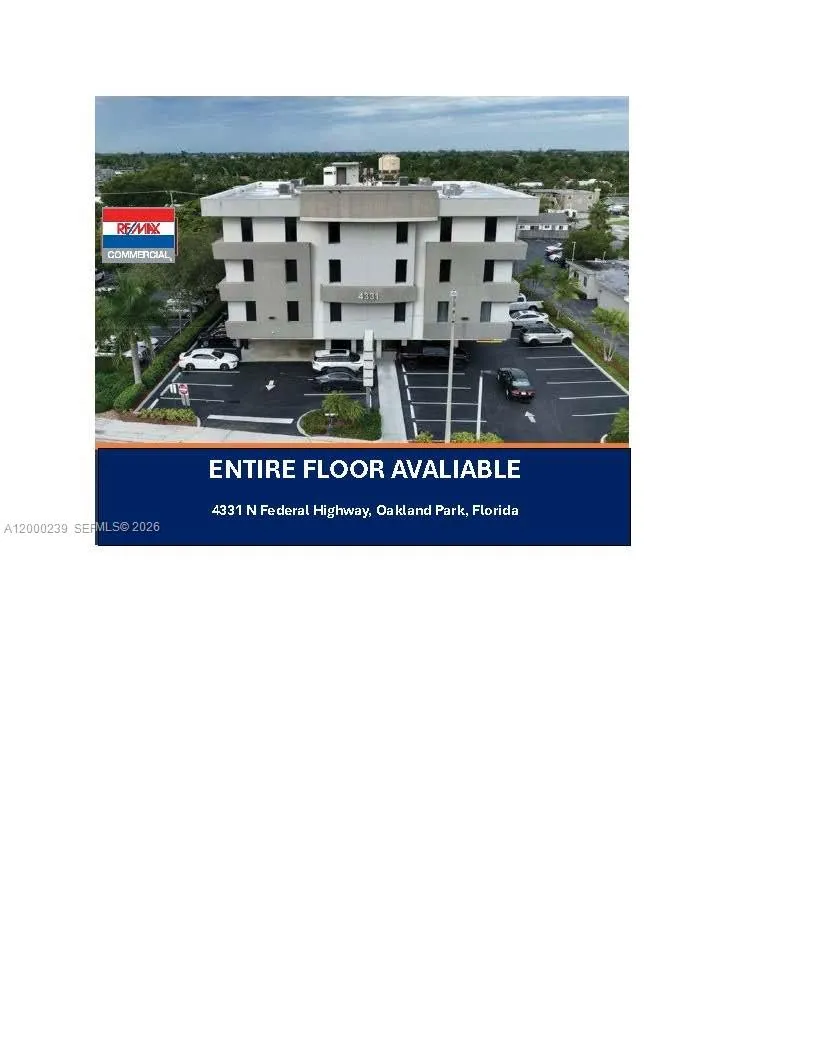 Aerial of building on N. Federal Highway