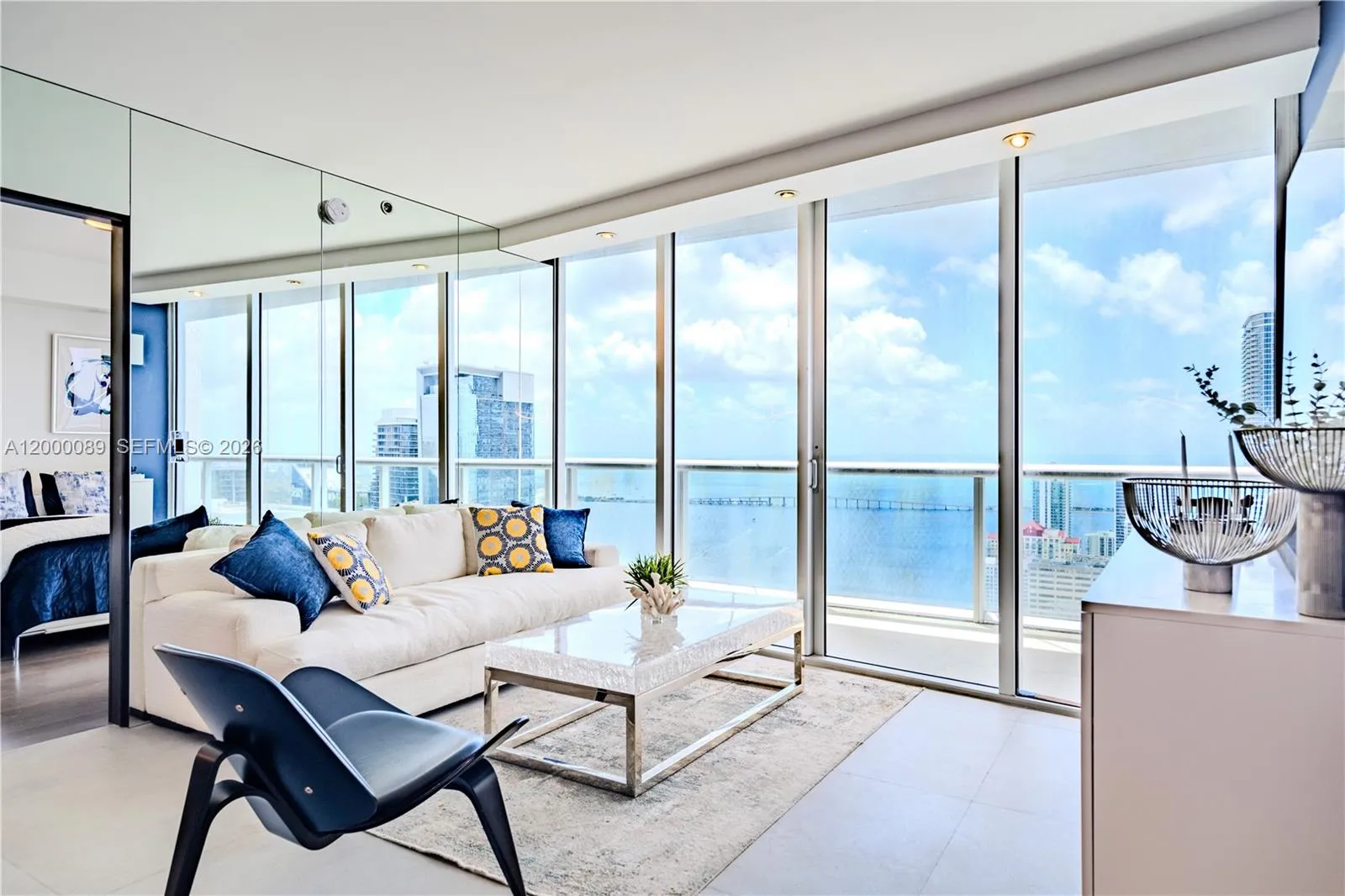 Open space living with plenty of natural light to open your heart and mind to beautiful Miami ocean views