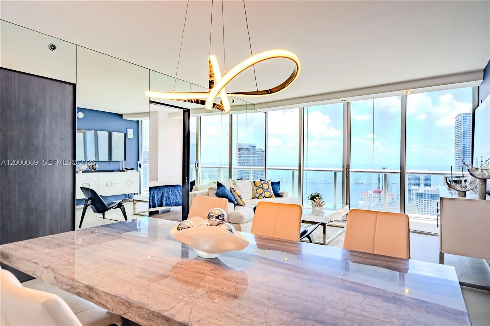Open space living with plenty of natural light to open your heart and mind to beautiful Miami ocean views